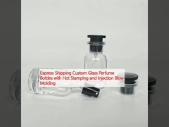 الشحن السريع زجاجات عطر مخصصة مع الطابع الساخن والطلاء بالنفخ