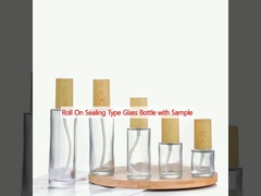 الزجاجة الزجاجية ذات الطراز المسلسل مع العينة