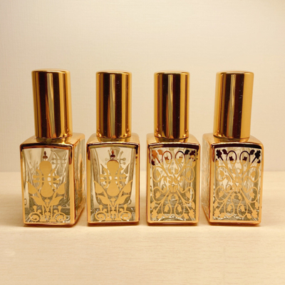 10ml Electroplated UV Perfume Bottle Glass Tube Aluminum Spray Perfume Distribution Bottle