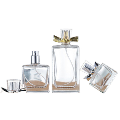 50 / 100ml Perfume Transparent Glass Custom Spray Bottle Thickened Cosmetic Elegant and Discreet Look
