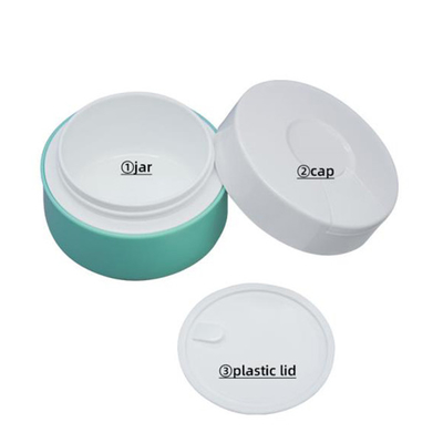50ml Plastic Cosmetic Cream Jar Custom Color White Transparent Pink Blue Portable Anti-Pollution