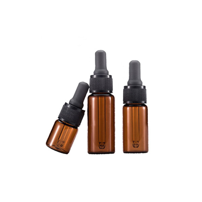 Empty Glass Dropper Bottles , 5ml - 100ml Amber Glass Vials With Dropper