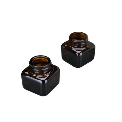 Empty Face Cream 20ml 30ml 50ml Small Square Glass Jars