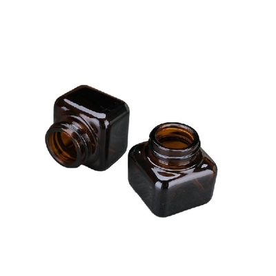 Empty Face Cream 20ml 30ml 50ml Small Square Glass Jars