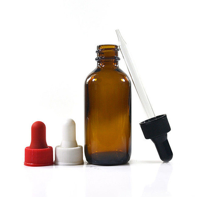 Colorful Glass Dropper Bottles , 1 oz 2 oz 4 oz Boston Round Dropper Bottles