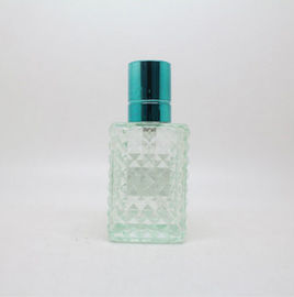40ml wholesal colorful perfume glass bottle with crimp pump