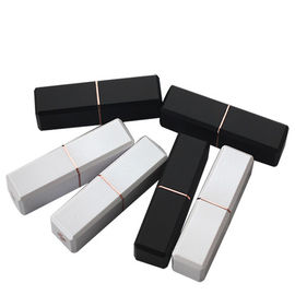 Black Color Make Your Own Empty Lipstick Tube , Plastic Lipstick Containers