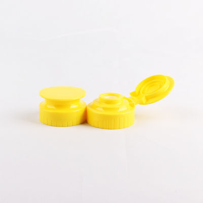 38/400 Food Grade Yellow Plastic Silicone Valve Flip Top Cap Squeeze Bottle Flip Honey Cap