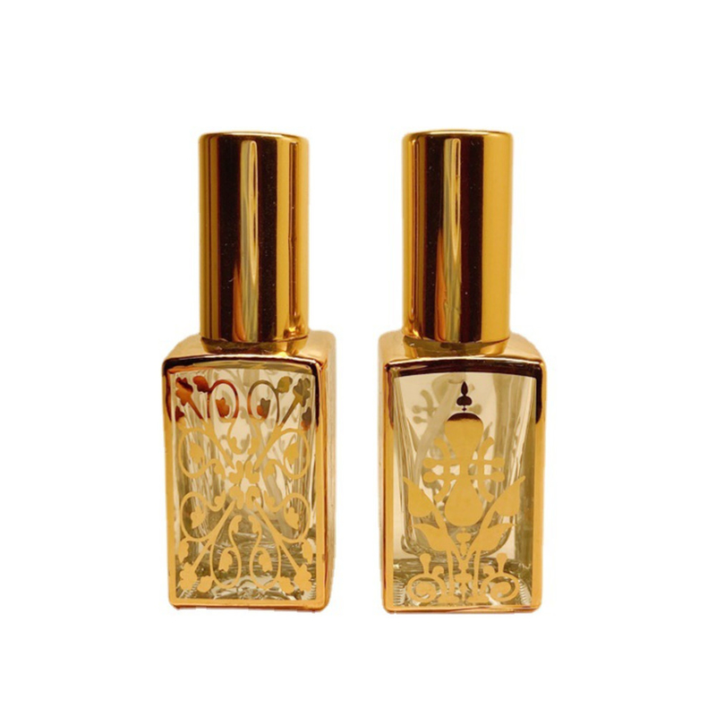 10ml Electroplated UV Perfume Bottle Glass Tube Aluminum Spray Perfume Distribution Bottle